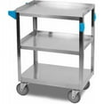 thumbnail image 2 of Carlisle Stainless Steel Utility Transportation Cart, 300 Lb. Cap., 3 Shelf, 18x27, 2 of 2