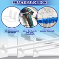thumbnail image 4 of czcpp-50Pcs 2 Inches White Slatwall Panel Hooks Bulk Set, Metal Slat Wall Hanging Display Hanger Hooks, Pegboard Organizer for Gridwall Garage Shop Retail, 4 of 4