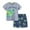 Grey-1, variant on Kids Boy Pajamas Set Cartoon Pullover Top With Shorts Casual Pajamas Set Pajamas Boys Size 7-8 Years