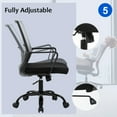 thumbnail image 5 of YRLLENSDAN Mesh Office Chairs, Home Office Desk Chairs With Wheels & Arms Pc Chair Rolling Chair Study Chair Computer Chairs For Adults, Grey, 5 of 8