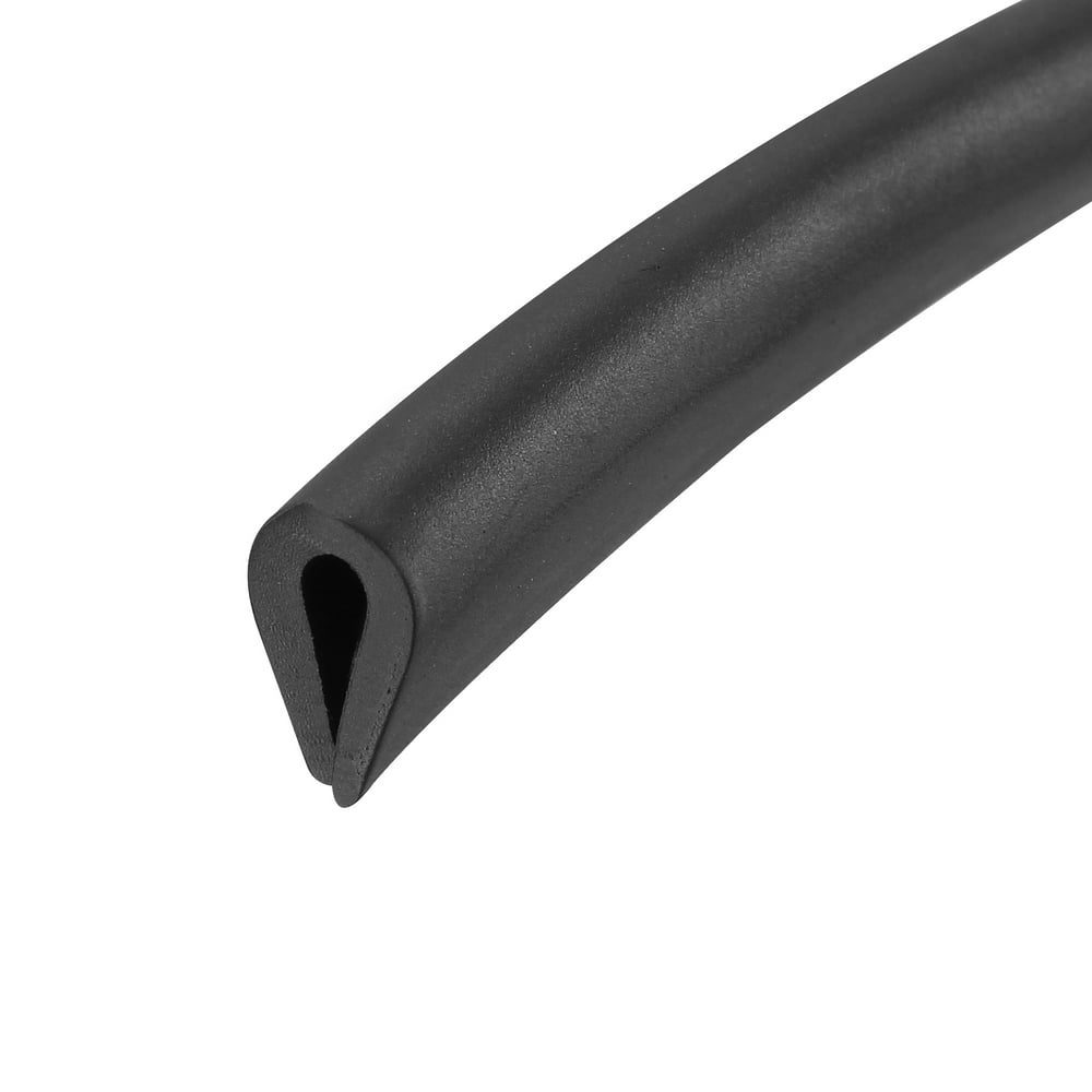 Edge Trim U Seal Black PVC Plastic U Channel Edge Protector Fits 3/64'' 5/64'' Edge 30 Feet