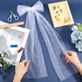 thumbnail image 3 of White Hair Veil Polyester Bachelorette Pearl Bride Hairclip Bridal Headband Bowknot Bridesmaid Favors Tulle Short Wedding Veils, 3 of 6
