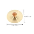 thumbnail image 2 of CTIRCHIU Copper Finger Cymbals Pair for Music Education, Golden Color, Ideal for Party and Rhythm Training, 2 of 8