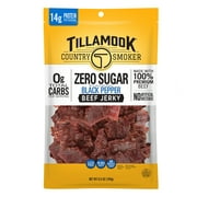 Tillamook Country Smoker, Zero Sugar Black Pepper Beef Jerky, 6.5 oz Bag
