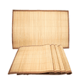 thumbnail image 2 of Juego 4 Manteles Individuales Bambu Rectangulares 45*30cm Xtellar Color Café, 2 of 3