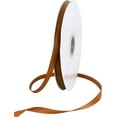 thumbnail image 1 of TONIFUL 3/8 Inch x 100yds Coffee Brown Color Satin Ribbon Thin Solid Fabric Ribbons Roll for Gift Wrapping Invitation Floral Hair Balloons Craft Party Wedding Decoration Valentine's Day Bouquet, 1 of 6