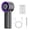 Silver Black, variant on Yajisi 100-Speed Portable Handheld Cooling Fan with LCD Display, Ice Ceramic Cooling, 4000mAh Battery Powered Air Conditioner, Silver Black (7.09 inches / 18 cm)