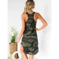 thumbnail image 4 of Robes pour Femmes Décontractées Col en U Sans Manches Mode Été Fête Ample Robe Cami Ligne A, 4 of 6