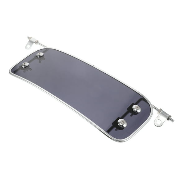 Masteelf Motorbikes Wind Deflector Motorcycle Windscreen Adjustable Windshield Extension With Mount For Motorcycle Racing Bike Scooter Black