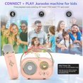 thumbnail image 3 of Mini Karaoke Machine with 2 Wireless Microphones for Kids, 3 of 5
