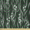 thumbnail image 2 of Ambesonne Dusty Blue Fabric by the Yard Microfiber, Monotone Garden Art, 3 Yards, Dark Grey Dimgray, 2 of 2
