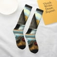 thumbnail image 6 of JUNZAN Fun Novelty Knee Warmer High Socks-Vintage Truck Farm Scene, 6 of 8