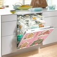 thumbnail image 2 of Yayeee Magnetic Dishwasher Cover for The Front Decoration Home Kitchen Machine Sticker Protector, Pink Christmas House, 2 of 6