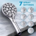 thumbnail image 2 of Wowow Wall Bar Shower Kit 1-Spray 8 in. Round Rain Shower Head with Hand Shower in Brushed Nickel (Valve Not Included), 2 of 8