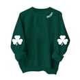 thumbnail image 2 of YueHuiYing Women St Patricks Day Sweatshirts Clover Shenanigans Sweater Shamrock Coordinator Pullover Top, 2 of 4