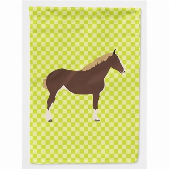 Carolines Treasures BB7732CHF Percheron Horse Green Flag Canvas House
