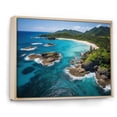 thumbnail image 2 of Designart "Finding Paradise in the Caribbean III" Landscapes Floater Framed Canvas Wall Art, 2 of 7