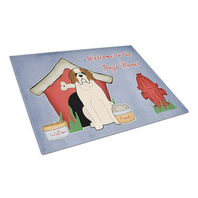 Carolines Treasures BB2789LCB Dog House Collection Saint Bernard Planche à Découper en Verre, Grande