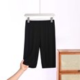 thumbnail image 2 of StSilkitty Womens Pajama Shorts Solid Color Elastic Waist Lounge Sleepwear Knee Length Shorts Lightweight Comfy Sleepwear Shorts, 2 of 6