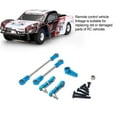 thumbnail image 3 of mmirethe Steering Link Rod Pull Rods Servo Links Linkage 28T Servo Arm For 1/28 Wltoys K969 Pull Rods Metal Upgrade Adjustable Titanium color 1Set, 3 of 6