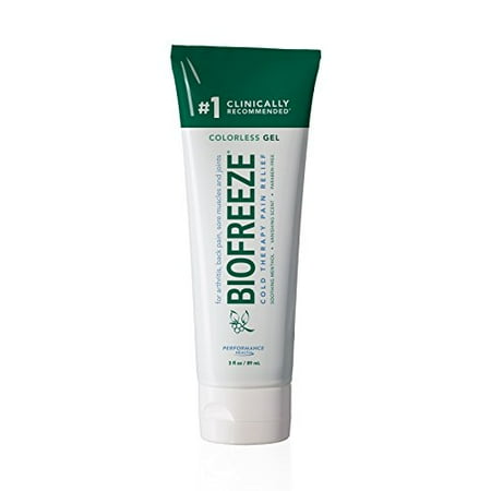- 3 Pack Biofreeze Classic Colorless Formula Pain Relief Gel 3oz Tube Each