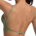 thumbnail image 4 of Outfmvch Bras for Women Wireless Bra Jelly Bras for Women Yoga Tops Running Sports Bra Compression Bra Workout Tops for Women Pullover Bra Bra Top Bras for Older Women Everyday Br A2 Green 2XL, 4 of 6