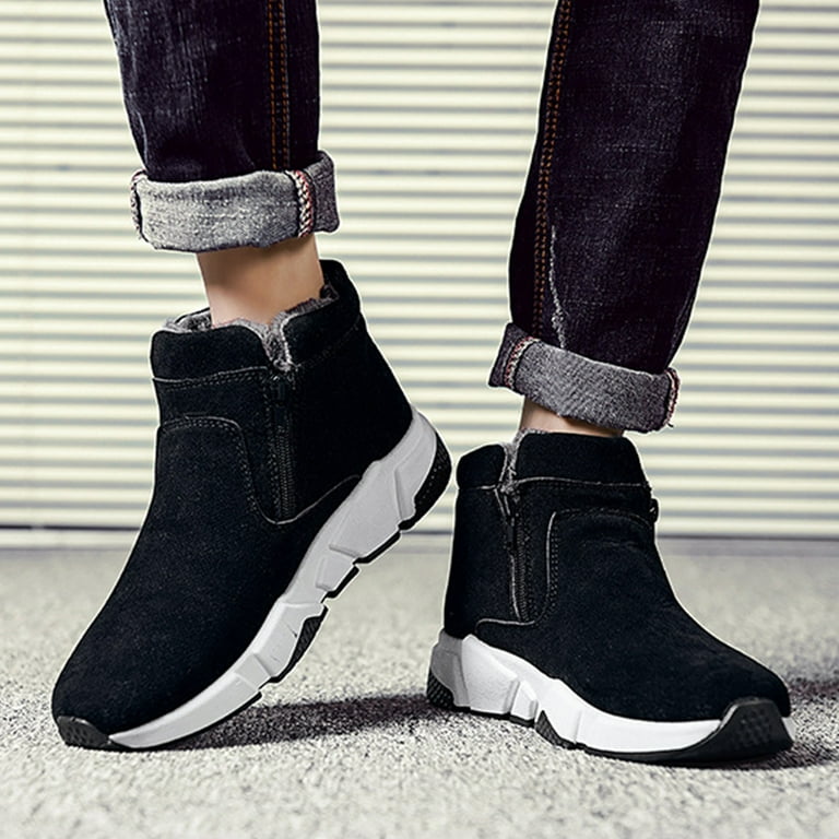 Xysaqa Mens Running Shoes, Mens Casual Dress Shoes Men Snow Boots