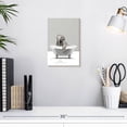 thumbnail image 3 of Elephant Stock Bathtub Animal Elephant Silver Wall Art - Vertical Canvas Wall Art - Bathroom Wall Decor - Animal Canvas - Gray And White Decor - 8" x 12", 3 of 8