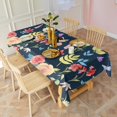 thumbnail image 3 of Pioneer Flower Floral Print Pattern Rectangle Tablecloth 60"x120",Waterproof Polyester Rectangle Table Cloth, Wipeable Spillproof Polyester Tablecloth for Dining, Camping, Indoor and Outdoor, 3 of 6