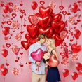 thumbnail image 3 of Set de globos Famoby corazón foil 46 cm látex confeti 30 piezas, 3 of 7