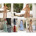 thumbnail image 5 of PRETTYGARDEN Women's Summer 2 Piece Loungewear Set Cropped Tank Top Wide Leg Sweatpants Tracksuit Casual Outfits, 5 of 8