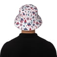 thumbnail image 5 of Bingfone Happy Columbus Day Bucket Hat for Men Women,Packable Reversible Printed Sun Hats,Fisherman Outdoor Travel Hiking Beach Caps, 5 of 7