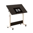 thumbnail image 1 of YUSAZENS Bureau Debout Mobile avec Roulettes, Bureau Assis-Debout à Hauteur Réglable pour Petits Espaces, Bureau d'Ordinateur Pliable à Roulettes pour Bureau à Domicile, 1 of 9