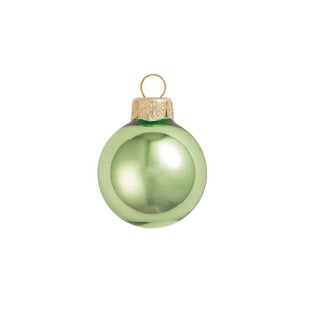 3.25 inch Lime Green Furry Ornament Ball