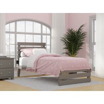 AFI Oxford 14" Twin-XL Wood Platform Bed Frame with Headboard and Footboard, Grey