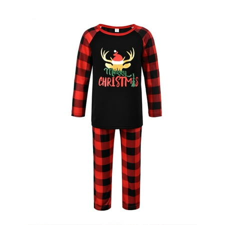 

Yuemengxuan Family Matching Christmas Pajamas Men Women Kid Baby Sleepwear