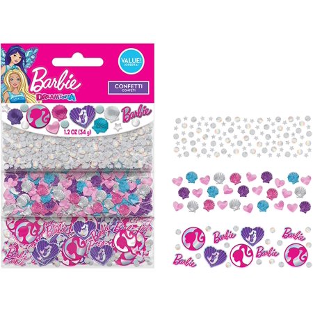 "Barbie Mermaid" Assorted Party Decoration Confetti 1.2 Oz