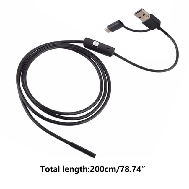 Usb To Usb C, Usb C To Usb, 3 in 1 Usb Endoscope Type C Borescope 7Mm Inspection Snake Camera Hd Ip67 with 6 Adjustabl Leds Tpye-C Interface, Android Interface, and Pc Computer Interfac