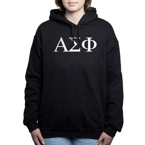 CafePress - Alpha Sigma Phi Greek Letters White Sweatshirt - Pullover Hoodie, Classic & Comfortable Hooded Sweatshirt