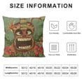 thumbnail image 5 of BCIIG Tiki Design Guitar Aloha Graphic Decorative Throw Pillow Cover for Home Couch Living Room Bed Sofa - High-Quality 1PC 12x12in, 5 of 5