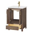 thumbnail image 6 of Vinnova Design Gela 24" Single Sink Bath Vanity in Spruce Vintage Brown, 6 of 17