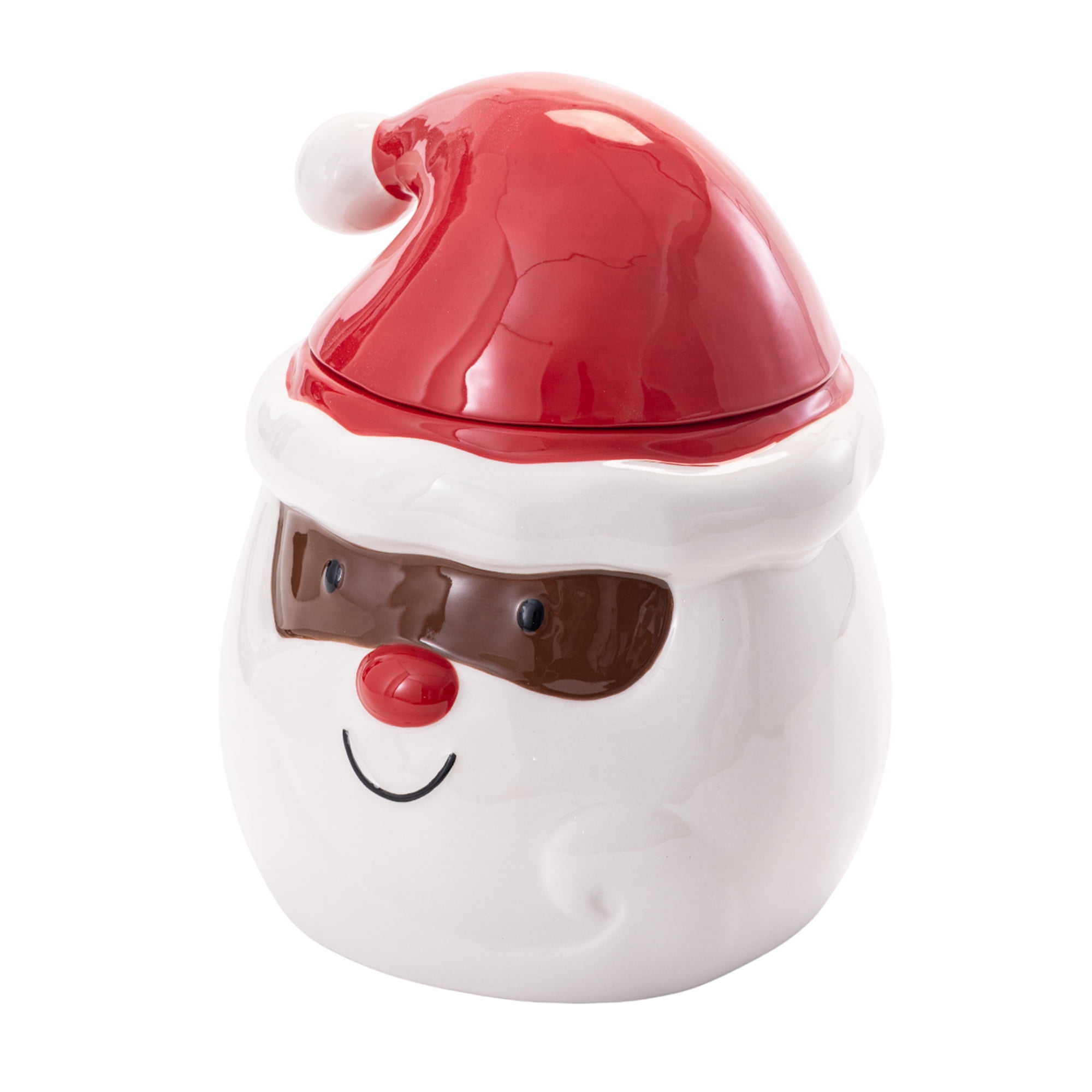 Holiday Time Figural Ceramic Cookie Jar, 81 oz, 1 Piece, Cookie Jar, Ceramic