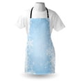 thumbnail image 3 of Winter Apron Abstract Christmas Themed Snowflake Pattern on the Soft Colored Backdrop Image, Unisex Kitchen Bib Apron with Adjustable Neck for Cooking Baking Gardening, Pale Blue White, by Ambesonne, 3 of 3