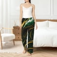 thumbnail image 4 of Balery Green Marble Pantalones de pijama para mujer, pijamas ultraligeros, pantalones de estar por casa-X-Large, 4 of 6