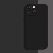 3 in 1 for iPhone 15 Case, Luxury Silicone Rubber Upgraded Lens Protection, Soft Microfiber Lining Shockproof Protective Slim Fit Phone Case Cover for iPhone 15, Black