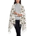 thumbnail image 2 of Fotbe Flowe Rooster Print Womens Fall Winter Scarf Tassel Soft Warm Blanket Scarves Womens Shawl Wraps, 2 of 8