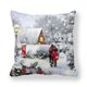 thumbnail image 1 of Christmas 3D Rabbit Cushion Cover Throw Pillow Case Xmas Squares,18x18inch, 1 of 6