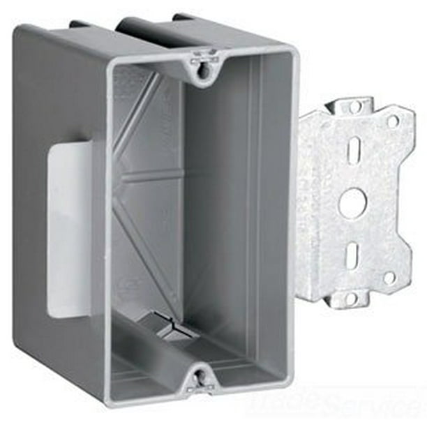 Pass & Seymour S118S50 1 Gang Plastic Outlet Box,