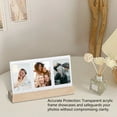 thumbnail image 3 of Instant Photo Frame, Wood Base 3 Openings Picture Frame  for Office, 3 of 7