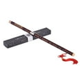 thumbnail image 2 of HLONK Pluggable Bitter Bamboo Flute Dizi Traditional Handmade Chinese Musical Woodwind Instrument Key of C Study Level Professional Performance, 2 of 8